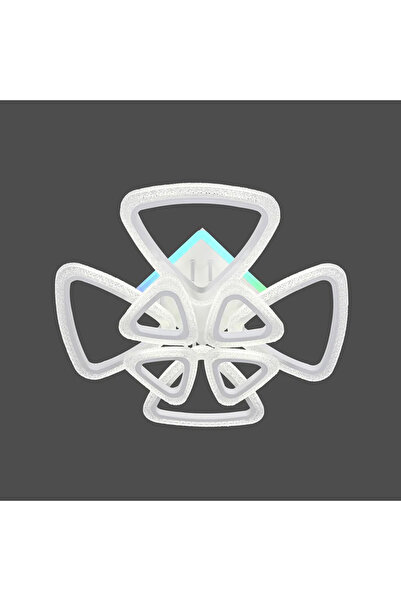 LED CONCEPT LED chandelier with 3 types of light + RGB and remote control, 95W, dimmable, white