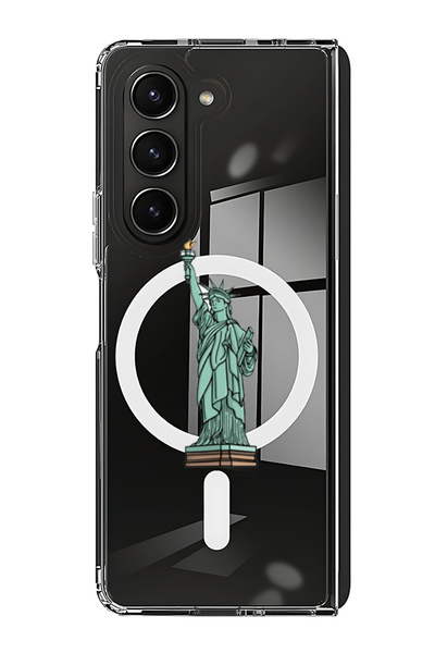 Theodor غلاف لهاتف Samsung Galaxy Z Fold 6 متوافق مع MagSafe، جراب ممتص للصدم...