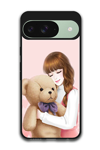 Theodor جراب واقٍ مضاد للخدش والصدمات لهاتف Google Pixel 9 بتصميم فتاة جميلة ...