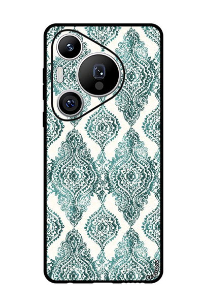 Theodor جراب واقٍ مضاد للخدش والصدمات لهاتف هواوي بيورا 70 برو بلس بنقشة خضراء