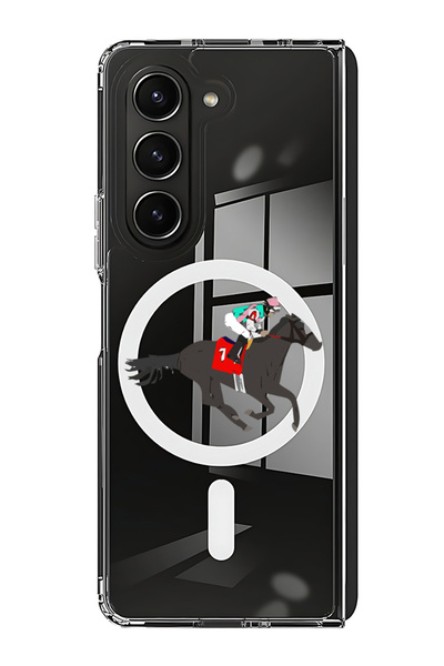 Theodor غلاف لهاتف Samsung Galaxy Z Fold 6 متوافق مع MagSafe، غطاء ممتص للصدم...