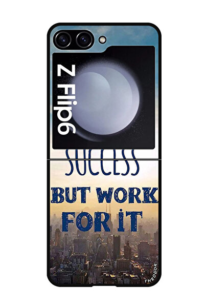 Theodor جراب حماية لهاتف Samsung Galaxy Z Flip 6 لا يحلم أبدًا بالنجاح