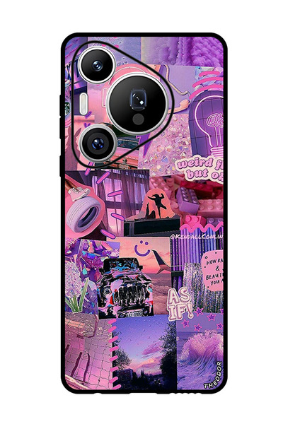 Theodor جراب واقٍ مضاد للخدش والصدمات لهاتف Huawei Pura 70 سلكي مرن ولكنه جيد