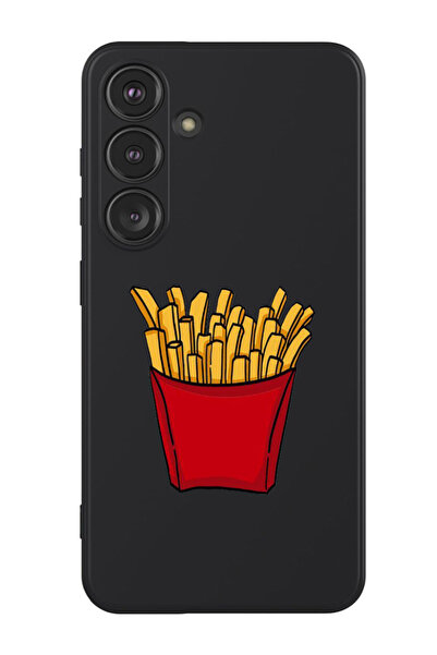 Theodor غطاء حماية سائل من السيليكون المقاوم للصدمات لهاتف سامسونج جالاكسي S24 بلس (أسود) - فرايز