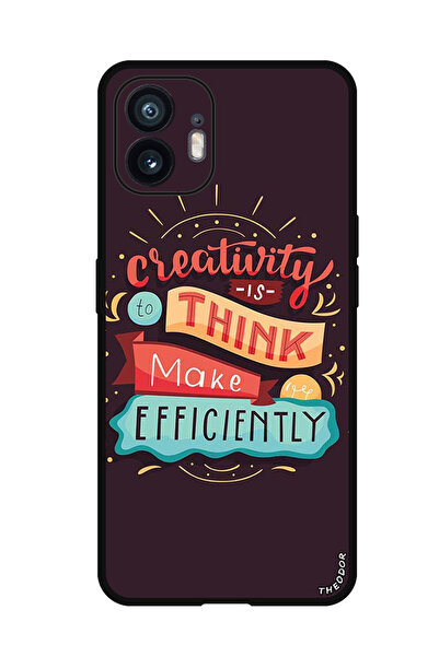 Theodor جراب واقٍ مضاد للخدش والصدمات لهاتف لا شيء (2) الإبداع هو التفكير