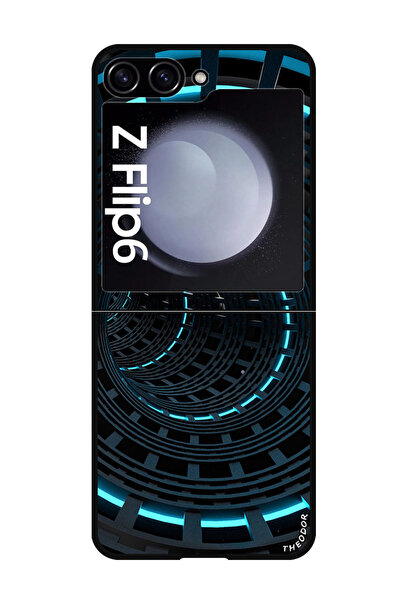 Theodor Protective Case For Samsung Galaxy Z Flip 6 spiral_circles_immersion