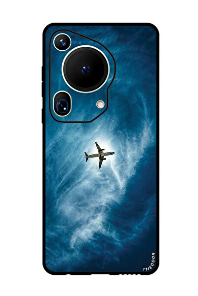 Theodor غطاء حماية مضاد للخدش والصدمات لهاتف هواوي بيورا 70 ألترا، طائرة في ا...