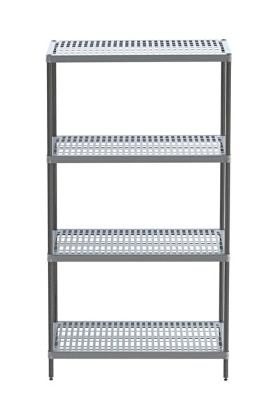 düzenliyo 4 Katlı Boyalı Plastik Paslanmaz Krom Tel Raf – Elektrostatik Şase ...