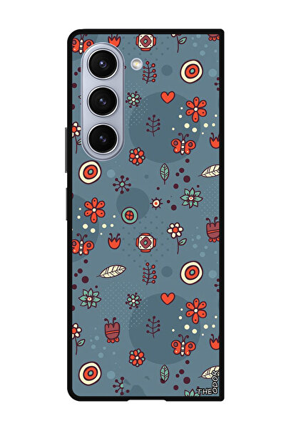 Theodor جراب واقٍ مضاد للخدش والصدمات لهاتف Samsung Galaxy Z Fold 6 بأوراق وأ...