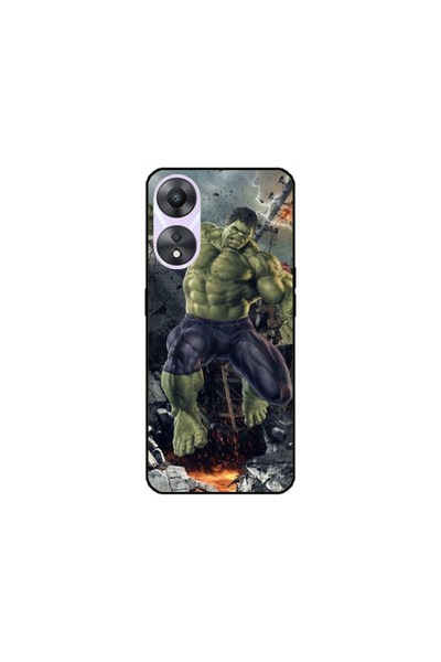 Atlas Husa personalizata si Folie de Silicon pentru OPPO A78, Hulk #1, S1D1M0099
