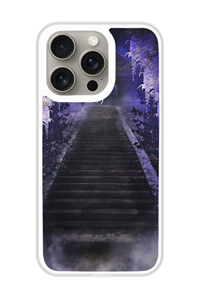 Theodor غطاء حماية لهاتف أبل آيفون 15 برو قاتل الشياطين (مصد أبيض)