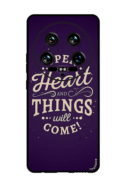 Theodor جراب واقٍ مضاد للخدش والصدمات لهاتف Xiaomi 14 Ultra افتح قلبك