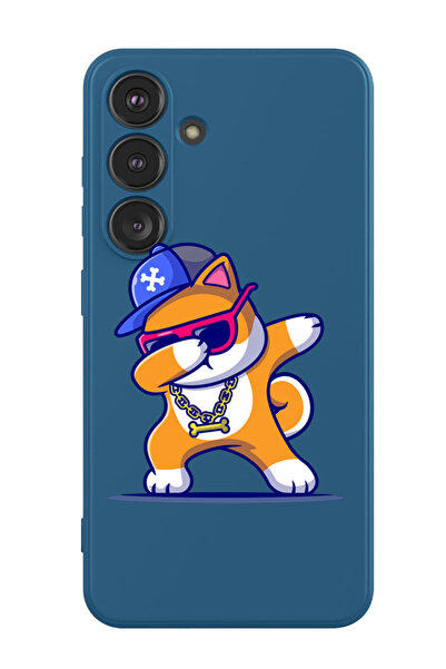 Theodor غطاء حماية سائل من السيليكون لهاتف سامسونج جالاكسي S24 بلس (أزرق) - م...