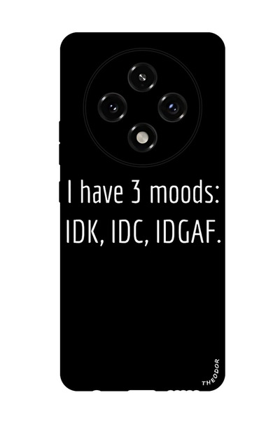 Theodor جراب حماية مضاد للخدش والصدمات لهاتف Oppo A3 Pro لدي 3 حالات مزاجية