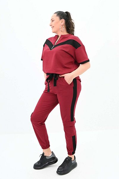 Bigsize Women's plus size tracksuit in two colors 8109