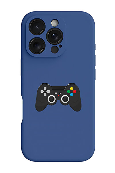 Theodor غطاء حماية سيليكون سائل مقاوم للصدمات لجهاز iPhone 16 Pro أزرق - جهاز...