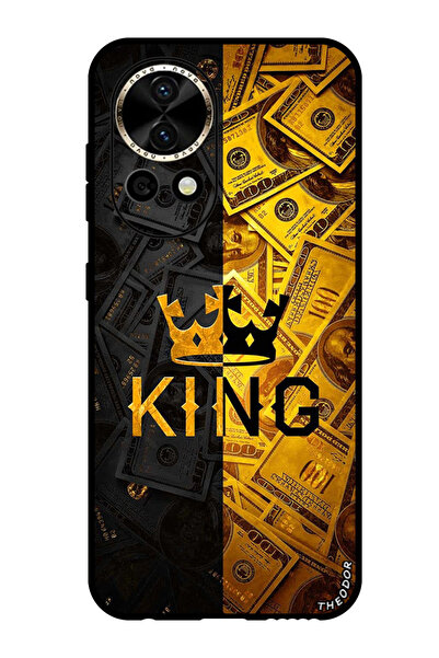 Theodor جراب واقٍ مضاد للخدش والصدمات لهاتف هواوي نوفا 12 ألترا، ذهبي ملكي