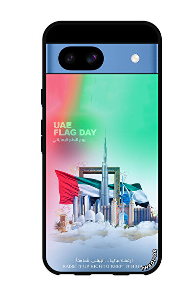 Theodor غطاء حماية مضاد للخدش والصدمات لهاتف جوجل بيكسل 8a - يوم علم الإمارات...