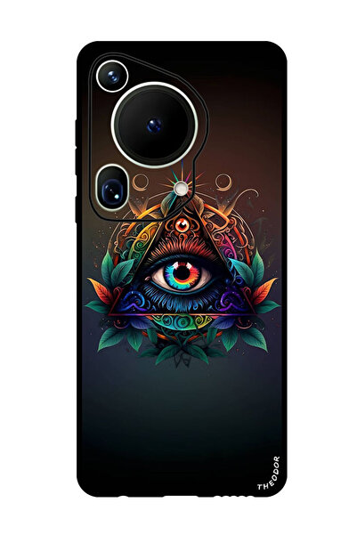 Theodor جراب واقٍ مضاد للخدش والصدمات لهاتف هواوي بيورا 70 ألترا، مزين برسوما...