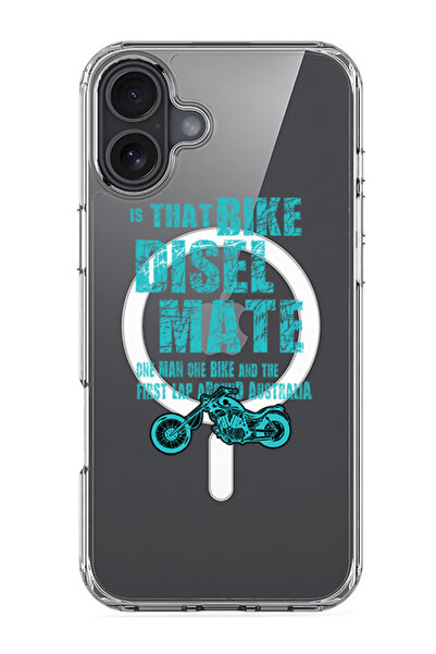 Theodor جراب Magsafe متوافق مع iPhone 16، غطاء ممتص للصدمات للهاتف - Bike die...