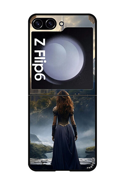 Theodor جراب حماية لهاتف Samsung Galaxy Z Flip 6 بمفرده في الأعلى