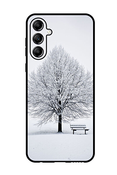 Theodor جراب واقٍ مضاد للخدش والصدمات لهاتف Samsung Galaxy F15 bench_snow_winter