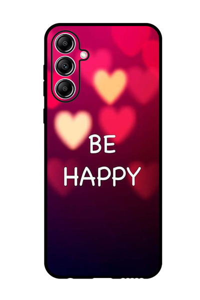 Theodor جراب واقٍ مضاد للخدش والصدمات لهاتف سامسونج جالاكسي F15 كن سعيدًا