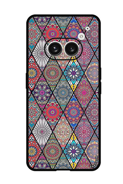 Theodor جراب واقٍ مضاد للخدش والصدمات لهاتف Nothing Phone (2a) فن ماندالا