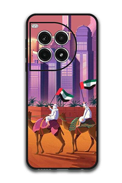 Theodor جراب واقٍ مضاد للخدش والصدمات لهاتف OnePlus Ace 3 Pro، لون جمل، علم ا...