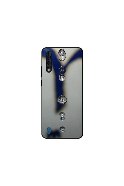 Atlas Husa personalizata si Folie de Silicon Motorola Moto G8, Droplets, mult...