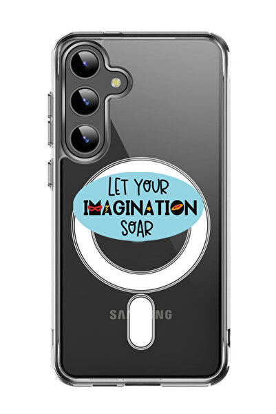 Theodor غلاف لهاتف Samsung Galaxy S24 متوافق مع MagSafe، غطاء مقاوم للصدمات، دع خيالك ينسخ