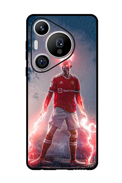 Theodor جراب واقٍ مضاد للخدش والصدمات لهاتف هواوي بيورا 70 برو رونالدو 2