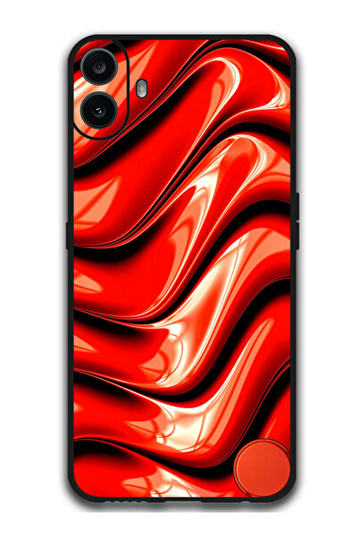Theodor جراب واقٍ مضاد للخدش والصدمات لهاتف CMF 1 fractal_graphic_red