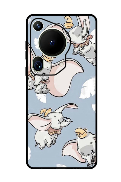 Theodor جراب واقٍ مضاد للخدش والصدمات لهاتف هواوي بيورا 70 ألترا، تصميم فيل ص...