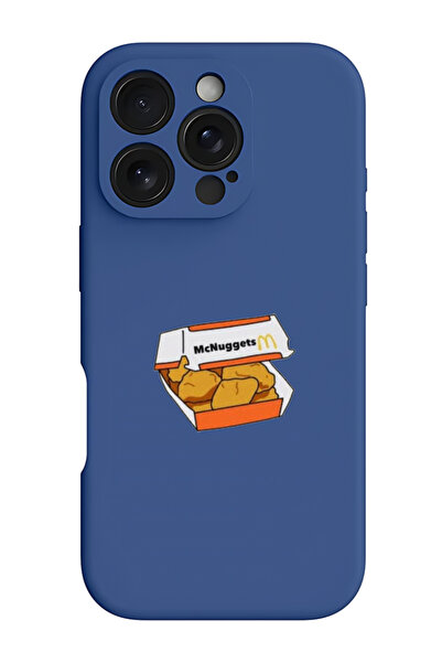 Theodor غطاء حماية سيليكون سائل مقاوم للصدمات لجهاز iPhone 16 Pro أزرق - ناجتس