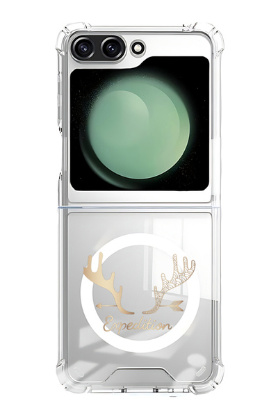 Theodor غلاف لهاتف Samsung Galaxy Z Flip 5 متوافق مع MagSafe، غطاء ممتص للصدم...