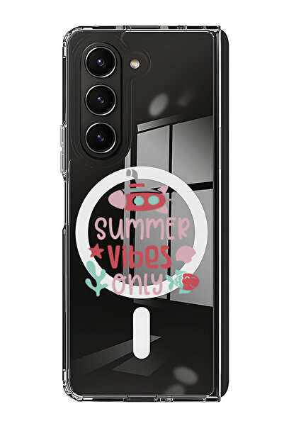 Theodor غلاف لهاتف Samsung Galaxy Z Fold 5 متوافق مع MagSafe، جراب مقاوم للصدمات، مناسب لأجواء الصيف فقط