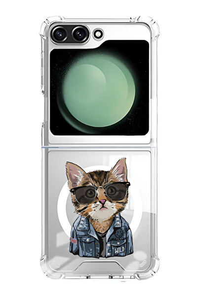 Theodor Case for Samsung Galaxy Z Flip 5 Compatible with MagSafe, Shockproof ...