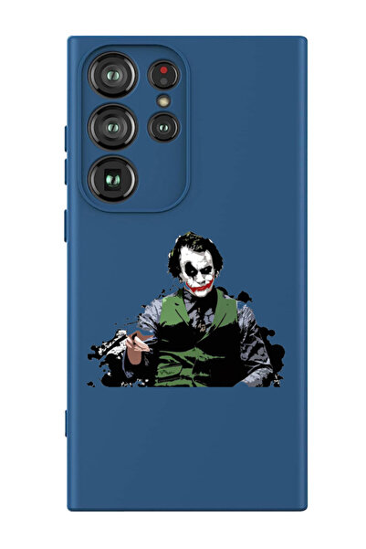 Theodor غطاء حماية سائل من السيليكون المقاوم للصدمات لهاتف سامسونج جالاكسي S24 ألترا (أزرق) - جوكر بوينتنج