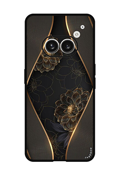 Theodor جراب واقٍ مضاد للخدش والصدمات لهاتف Nothing Phone (2a) باللون الذهبي