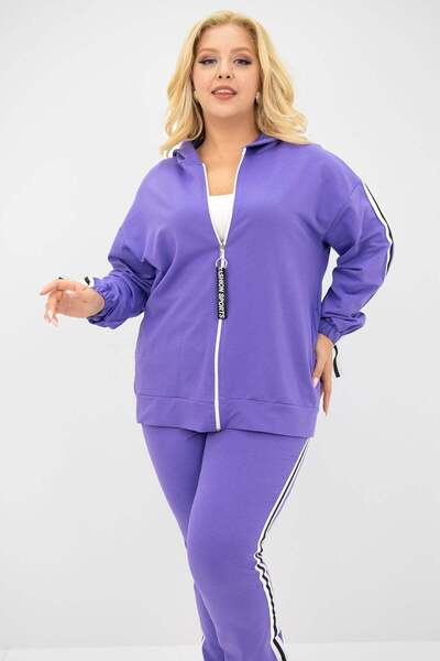 Bigsize Women's plus size tracksuit with zipper 8136