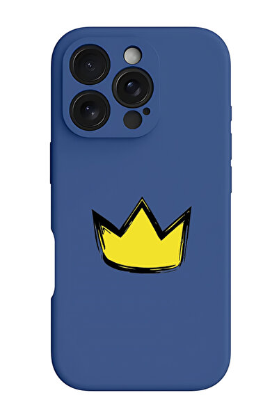 Theodor iPhone 16 Pro Max Blue Protective Liquid Silicone Shockproof Case - Y...