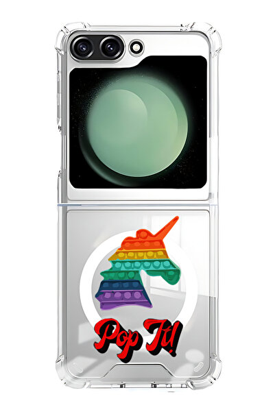 Theodor غلاف لهاتف Samsung Galaxy Z Flip 5 متوافق مع MagSafe، جراب مقاوم للصد...