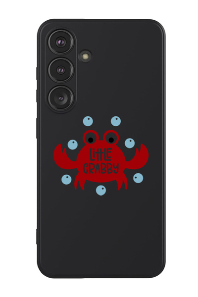 Theodor غطاء حماية سائل من السيليكون المقاوم للصدمات لهاتف سامسونج جالاكسي S24 بلس (أسود) - ليتل كرابي