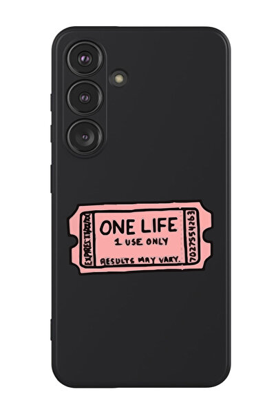 Theodor غطاء حماية سائل من السيليكون المقاوم للصدمات لهاتف سامسونج جالاكسي S24 بلس (أسود) - ون لايف