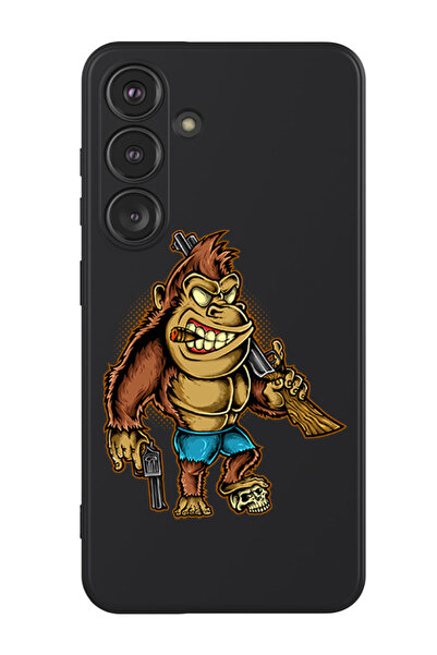 Theodor جراب حماية من السيليكون السائل المقاوم للصدمات لهاتف سامسونج جالاكسي S24 بلس (أسود) - كيلر كونج