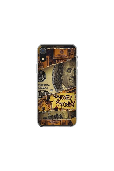 Atlas Husa personalizata si Folie de Silicon Apple iPhone XR, No Money No Fun...