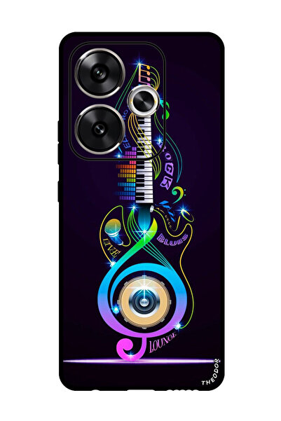 Theodor جراب واقٍ مضاد للخدش والصدمات لهاتف Xiaomi Redmi Turbo 3 جيتار موسيقي