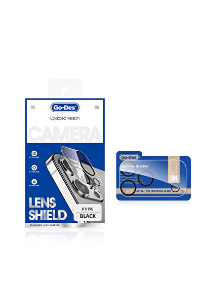 Go-Des iPhone 17 Pro Max Uyumlu Go Des Lens Shield CL-14 Kamera Lens Koruyucu...
