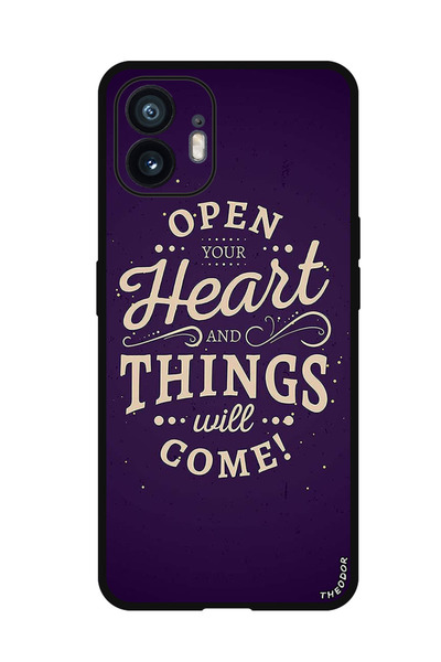 Theodor جراب واقٍ مضاد للخدش والصدمات لهاتف Nothing Phone (2) افتح قلبك